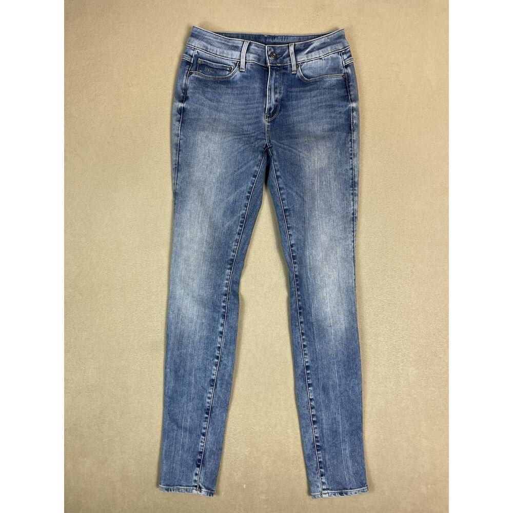 G Star Raw Jeans Womens 26 Blue 3301 Contour High Skinny 3D Waistband Stretch